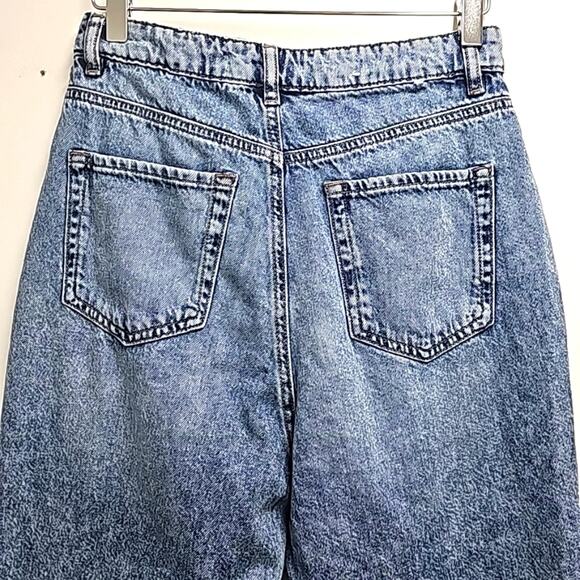 Garage Denim Womens Straight Leg High Rise 4 Pkt Zip & Button Mom Jeans Sz 5/27 - Picture 6 of 10